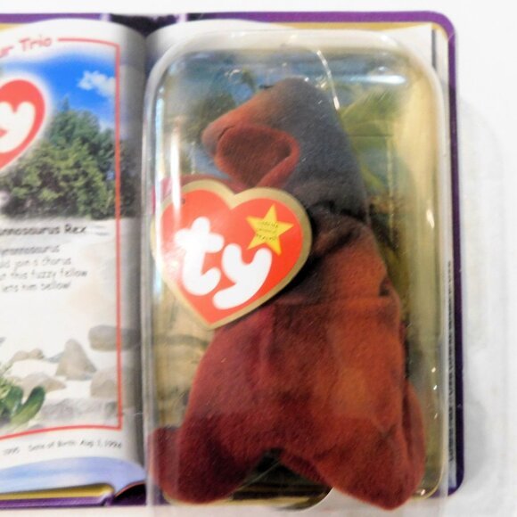 Ty McDonalds Teeny Beanie Babies 2000 Dinosaur Set Steg Rex - Picture 4 of 8